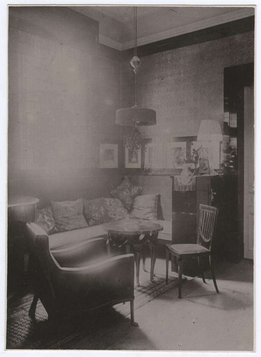 Wohnung Georg und Else Weiss, Wien I., Falkestraße 6/2. Stock, Sitzecke im Wohnzimmer, Inv. Nr.…