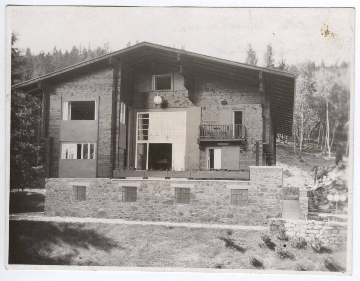 Landhaus Paul Khuner, Kreuzberg 60, Payerbach, Niederösterreich, Ansicht von Norden, Inv. Nr.: …