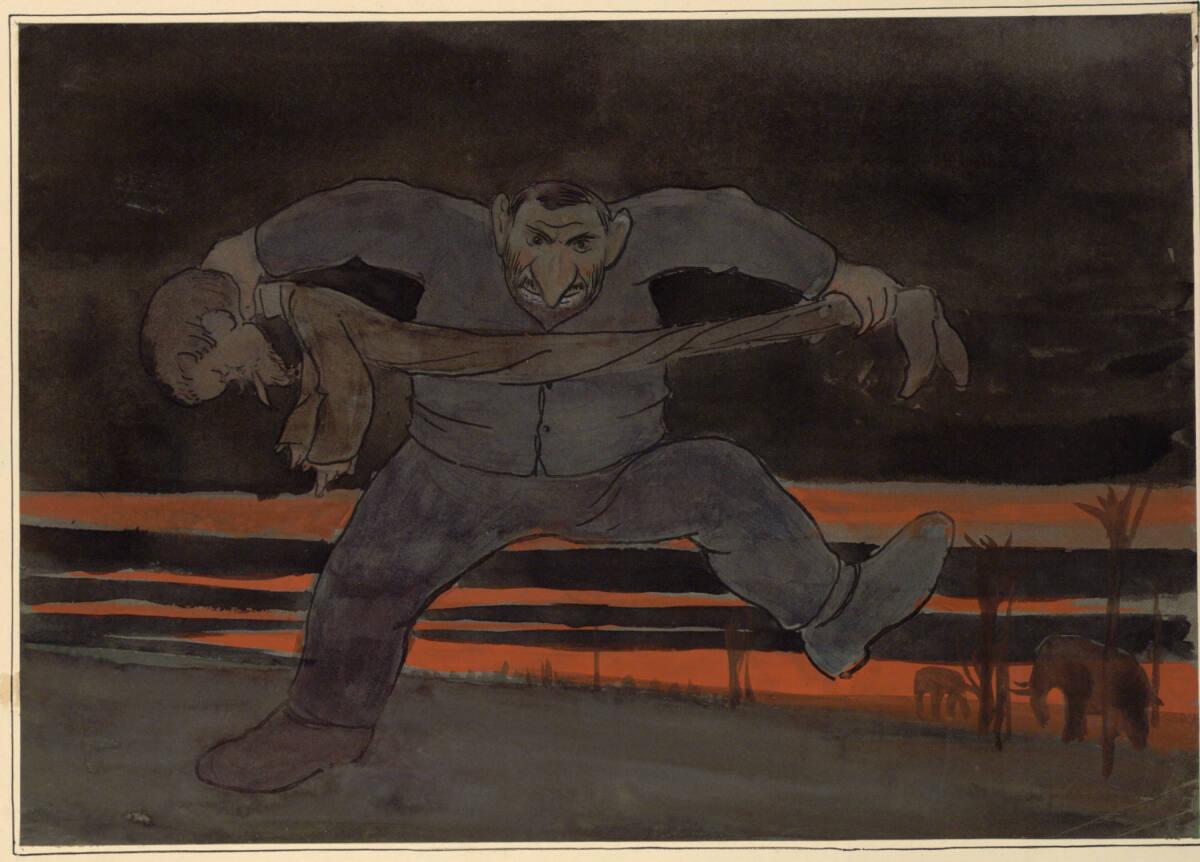 Friedrich König, Maler Stolba, den Maler Lenz zerreißend, Inv. Nr.: 19201