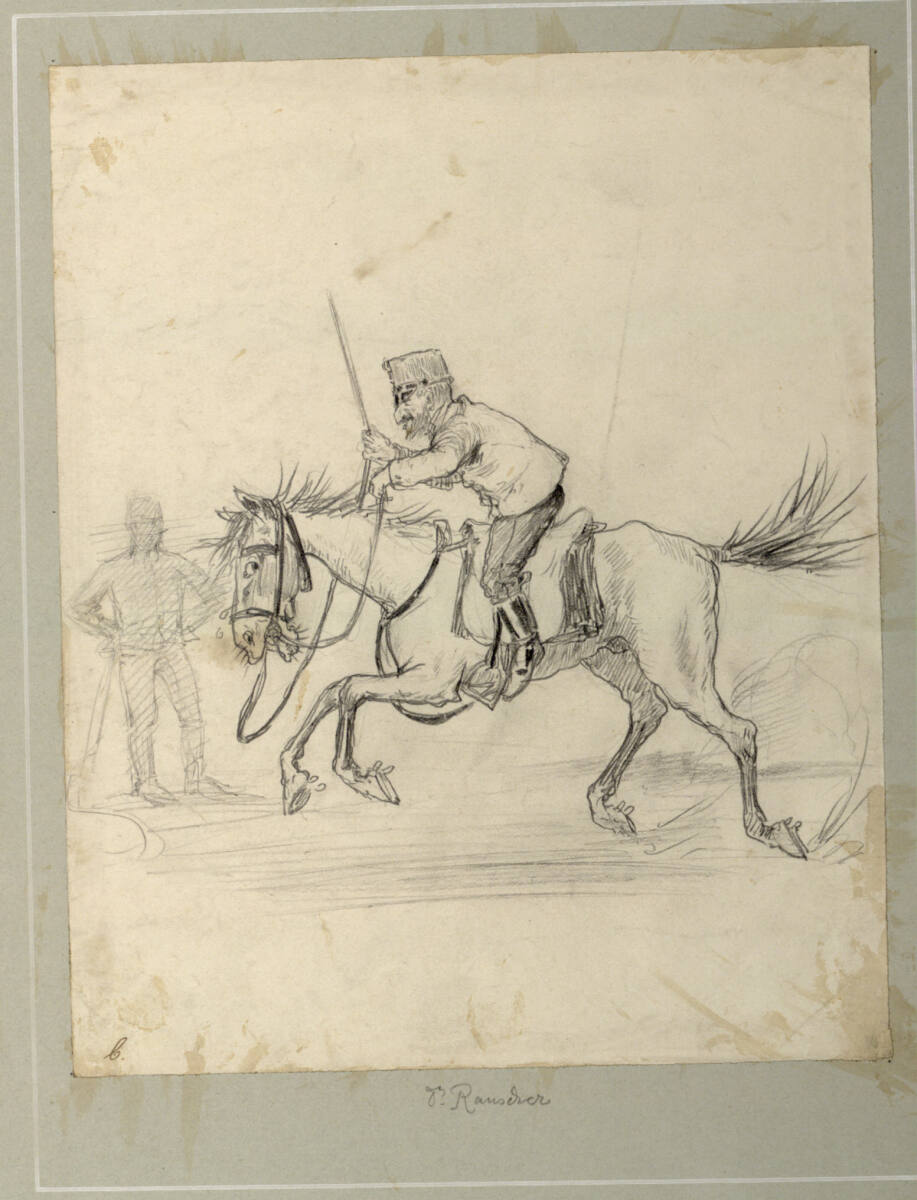 Dr. Rauscher zu Pferde, Friedrich König