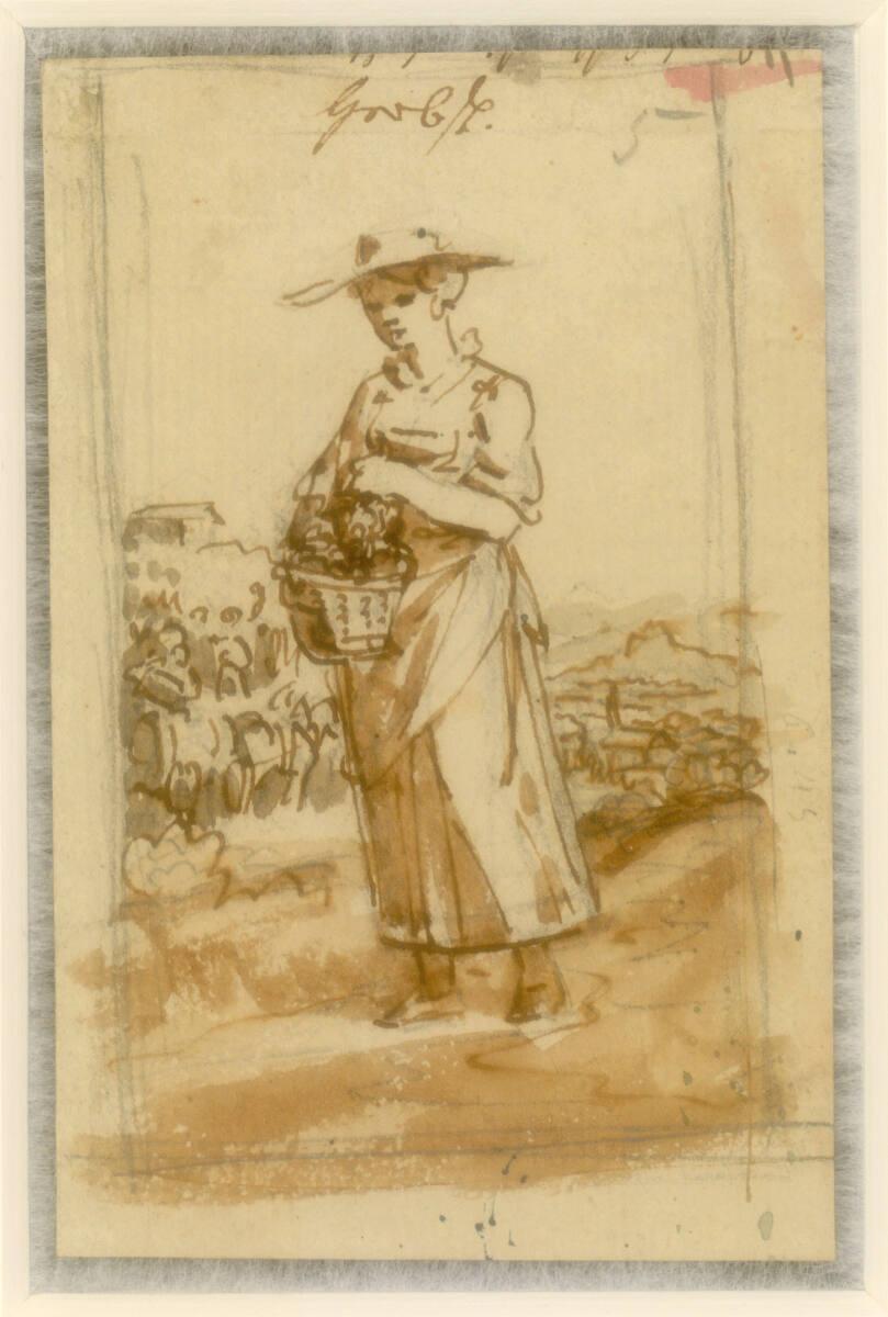 Jakob Gauermann, Figurenskizze: Herbst, Inv. Nr.: 43119