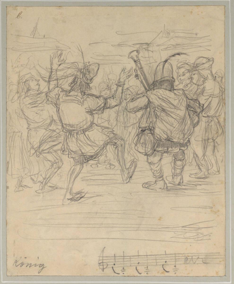 Friedrich König, Tanzende Bauern, Inv. Nr.: 19242