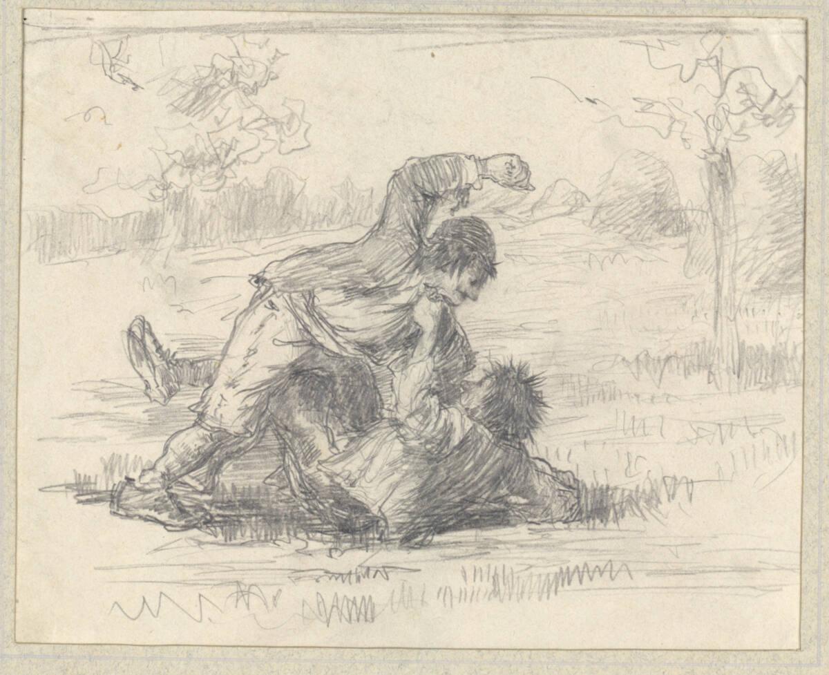 Friedrich König, Raufende Bauern, Inv. Nr.: 19244