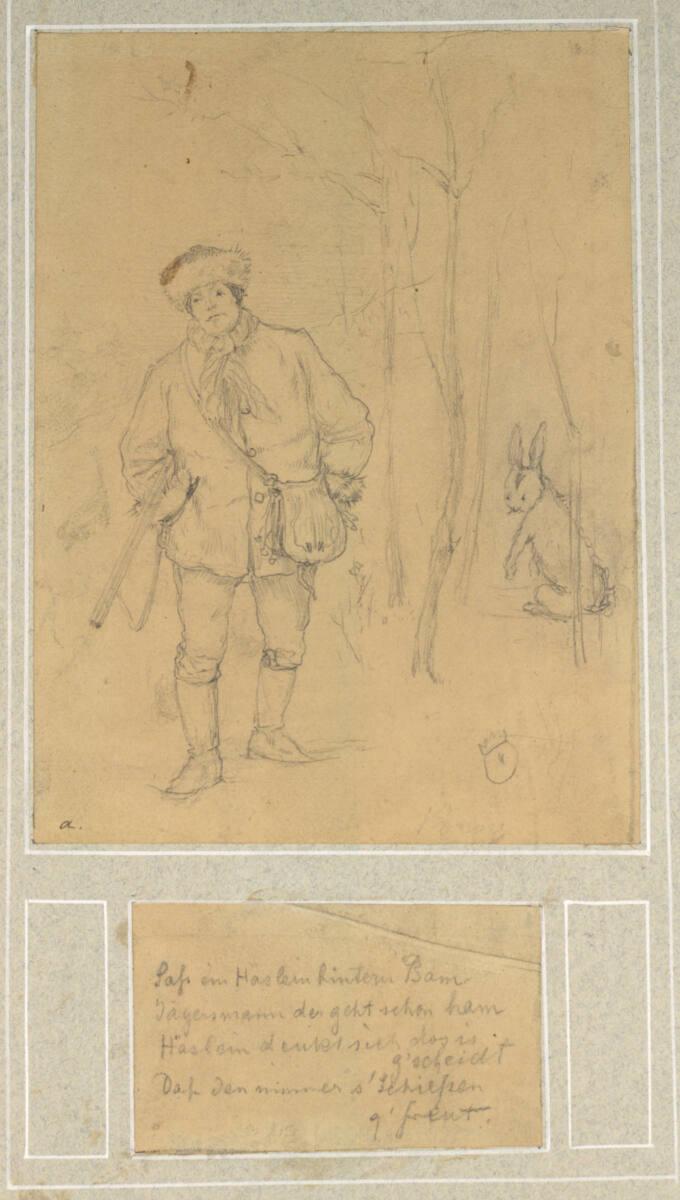 Friedrich König, Saß ein Häslein hinterm Baum, Inv. Nr.: 19253