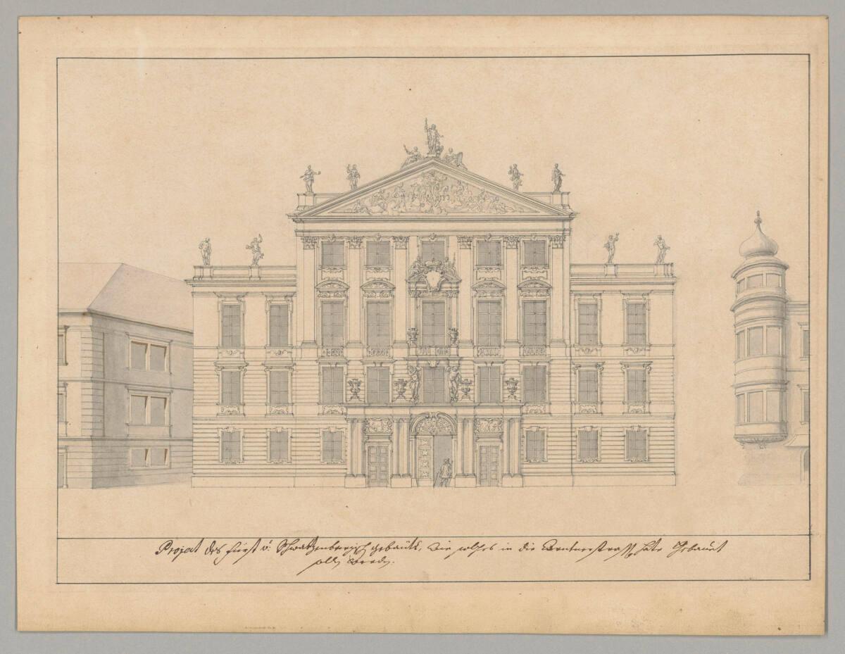 Wien, Stadtpalais Schwarzenberg am Neuen Markt, Fassadenansicht, Inv. Nr.: AZ9553