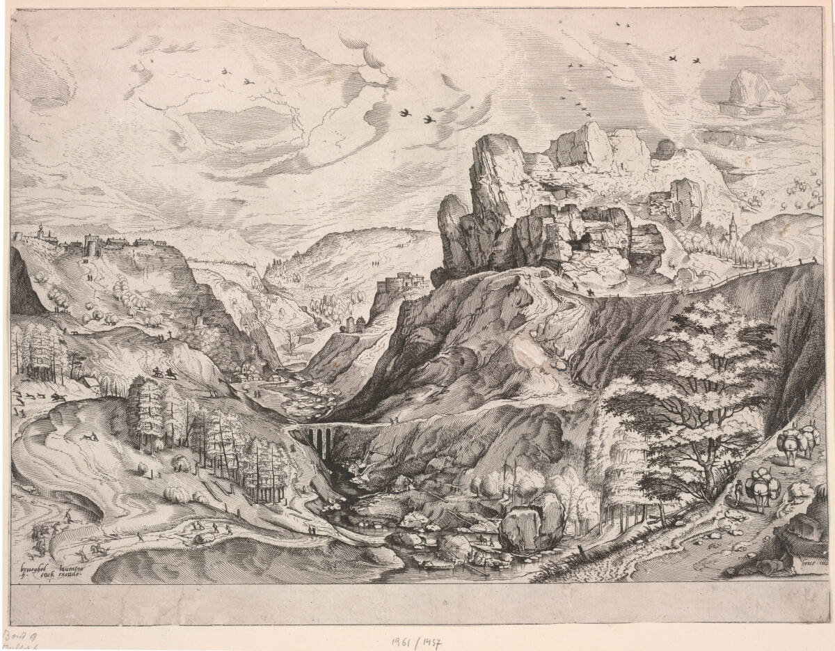 Alpenlandschaft, 1555–1556