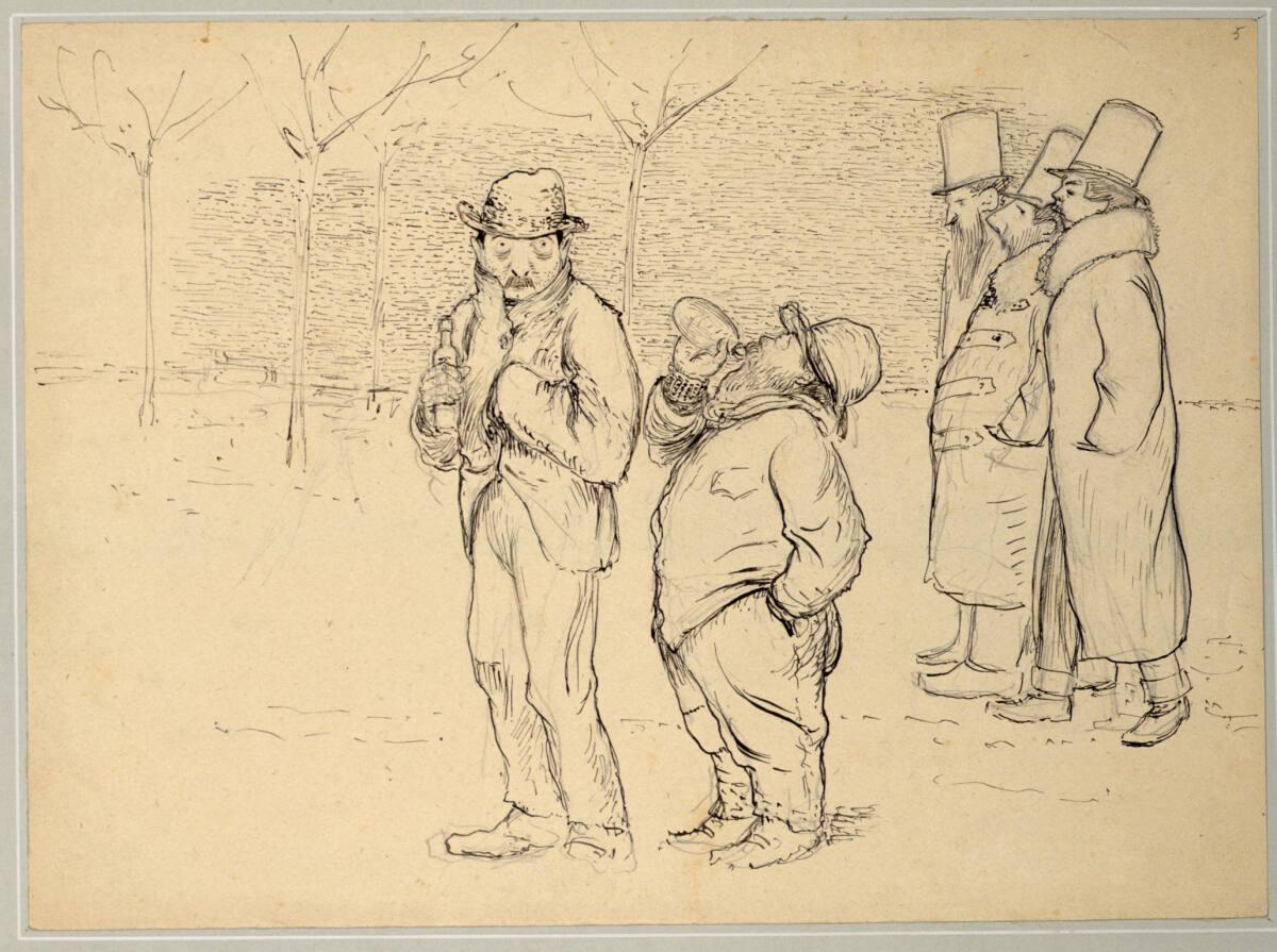 Friedrich König, Die Maler als Säufer, Inv. Nr.: 19276