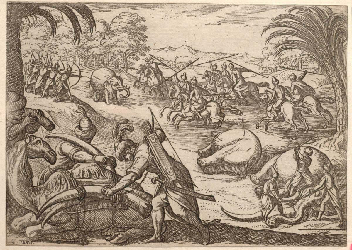 Antonio Tempesta, Elefantenjagd, Inv. Nr.: DG2015/91