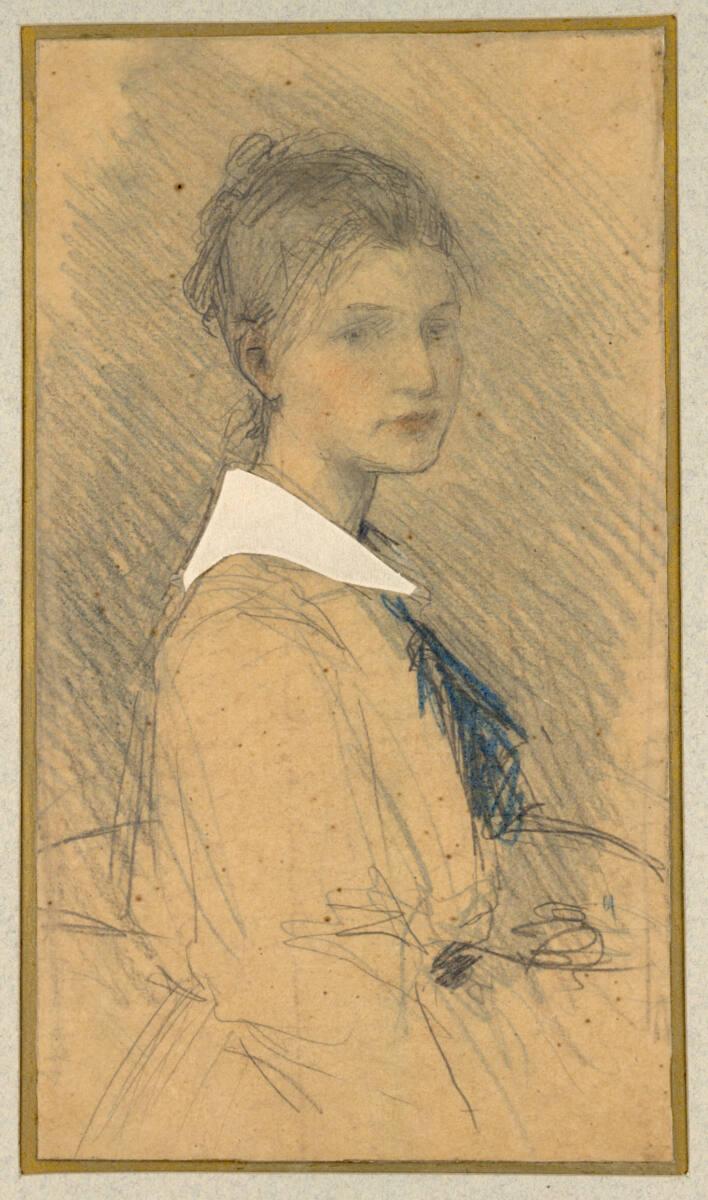 Johann Victor Krämer, Bildnis einer jungen Malerin, Inv. Nr.: 19319