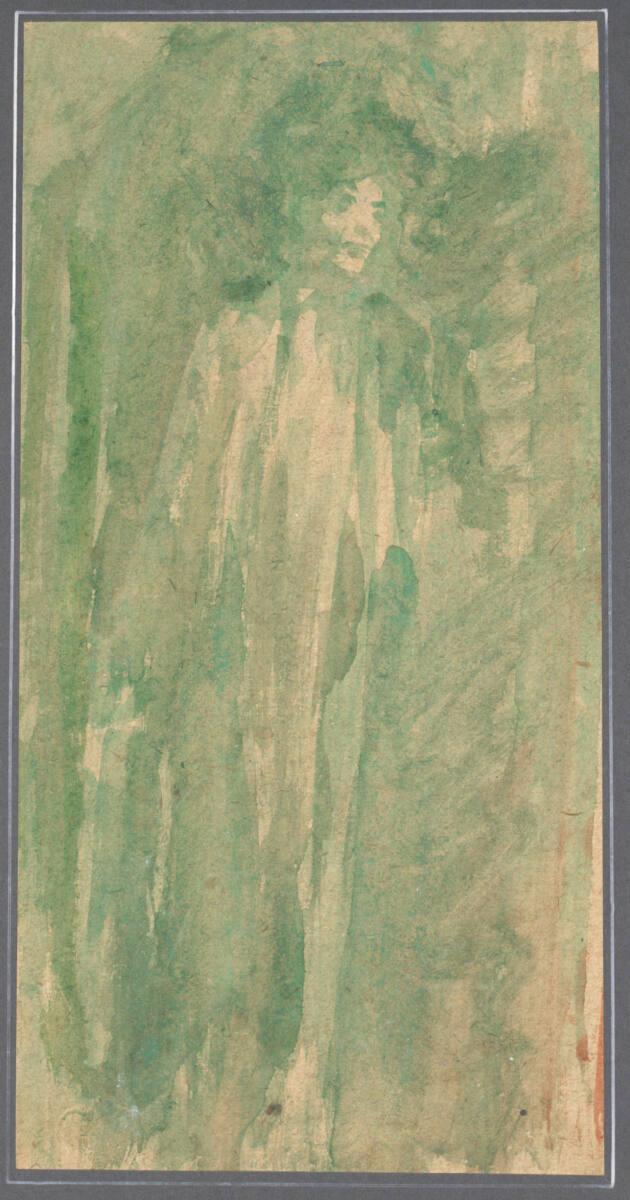 Johann Victor Krämer, Weibliche Figur in Grün, Inv. Nr.: 19326