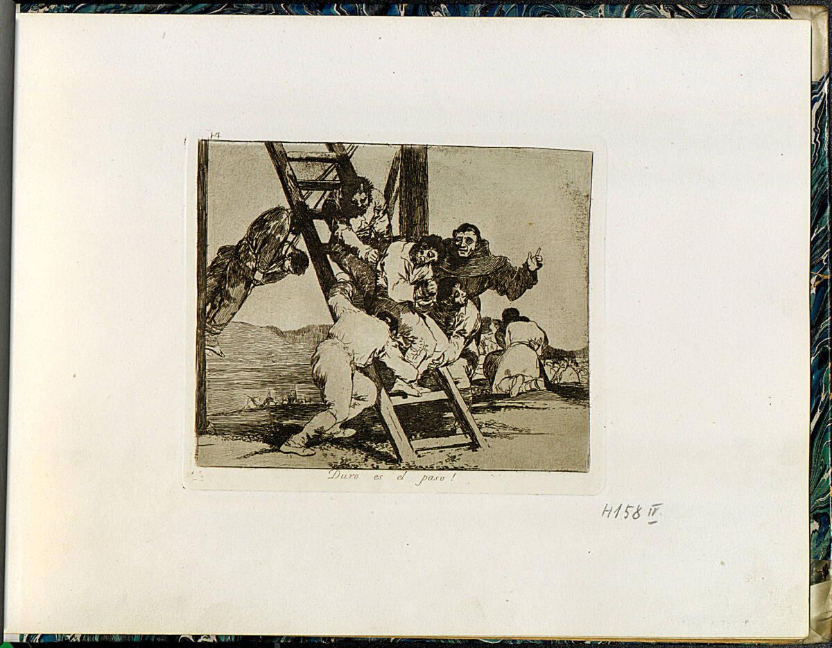 Francisco José de Goya y Lucientes, Los Desastres de la Guerra: Duro es el paso!, Inv. Nr.: DG2…