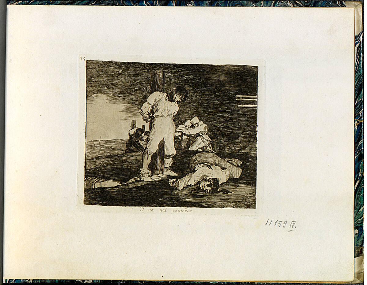 Francisco José de Goya y Lucientes, Los Desastres de la Guerra: Y no hai remedio, Inv. Nr.: DG2…
