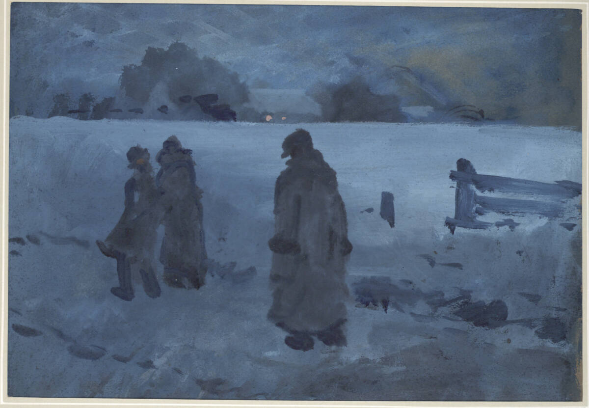 Nächtliche Winterlandschaft, Maximilian Lenz