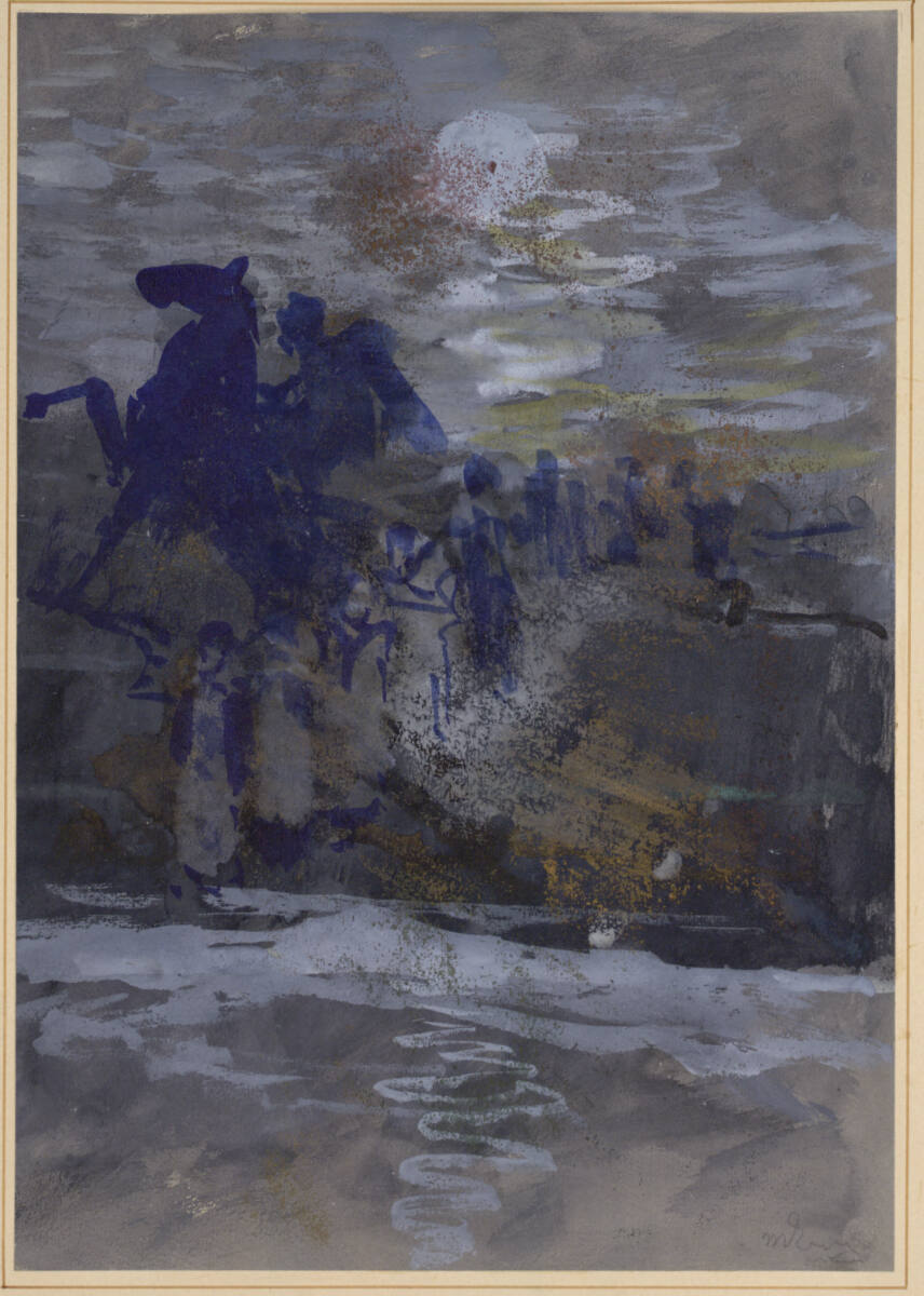 Farbenscherz: Reiter im Mondschein, Maximilian Lenz