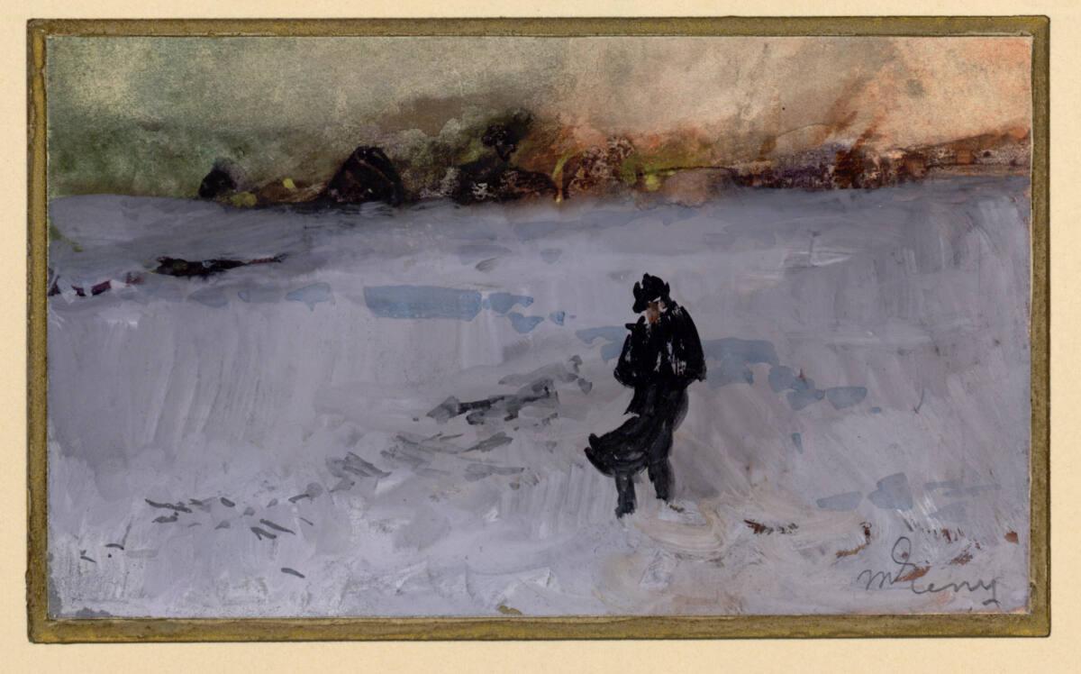 Maximilian Lenz, Winterliches Feld, Inv. Nr.: 19397