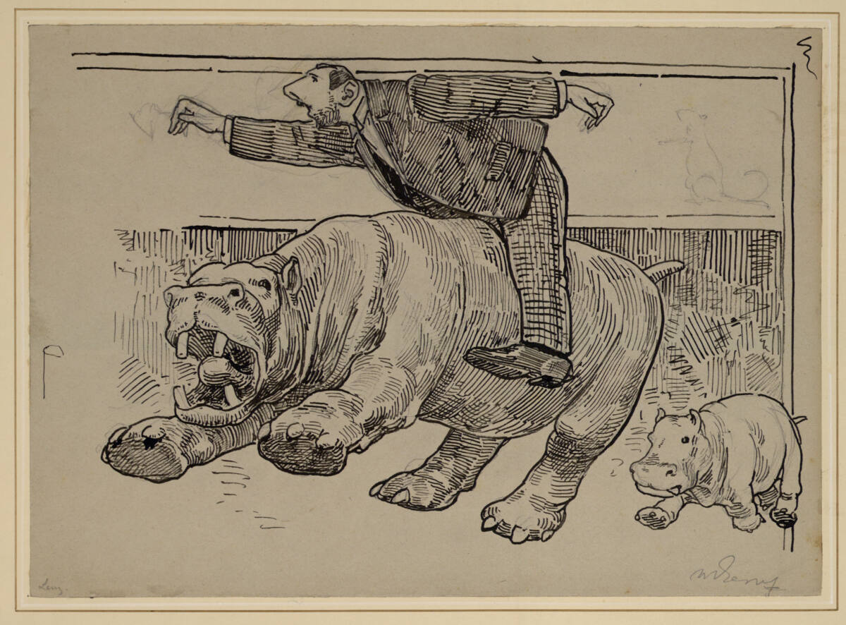 Stolba reitet auf dem Nilpferd, Maximilian Lenz