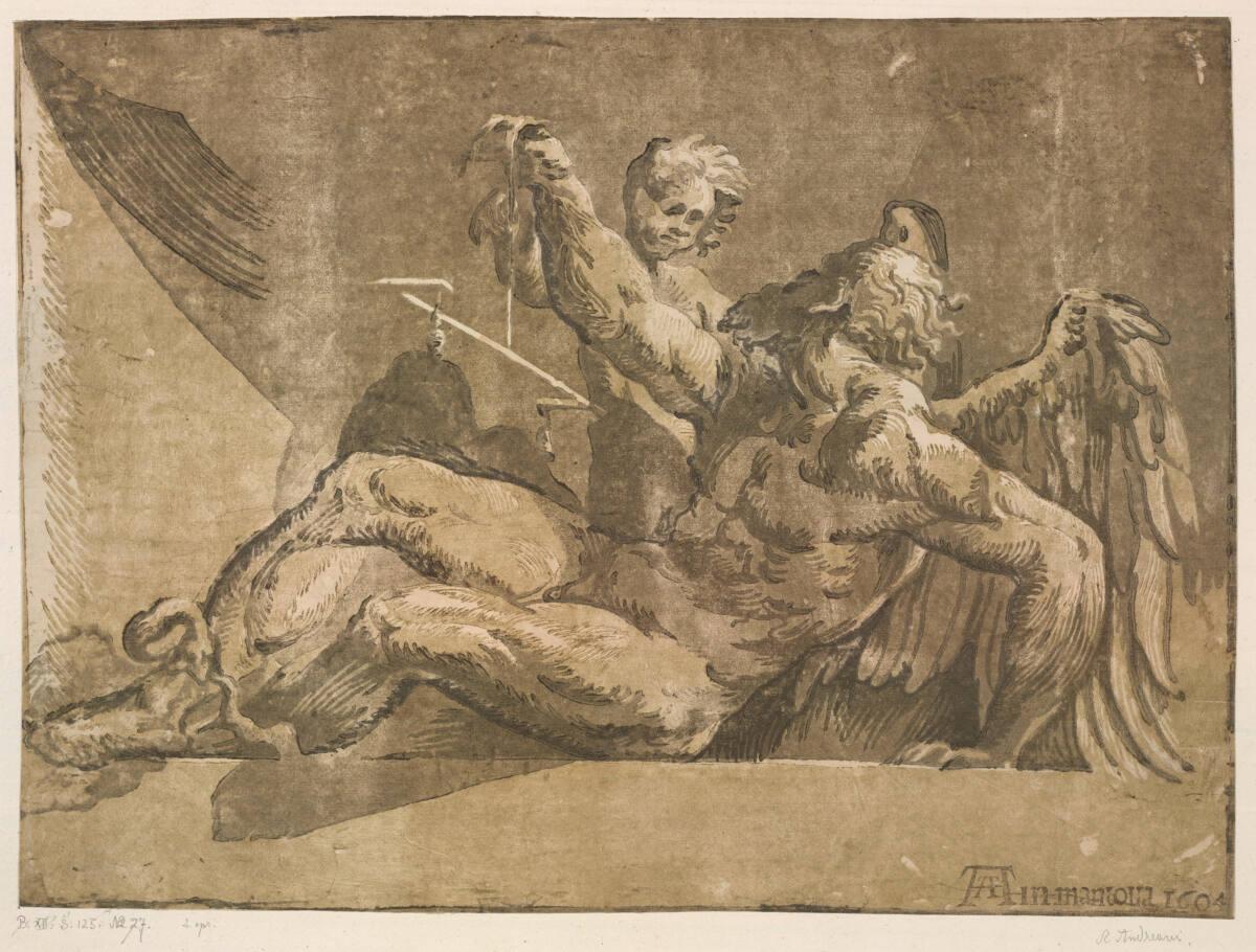 Ugo da Carpi, Saturn, Inv. Nr.: DG930