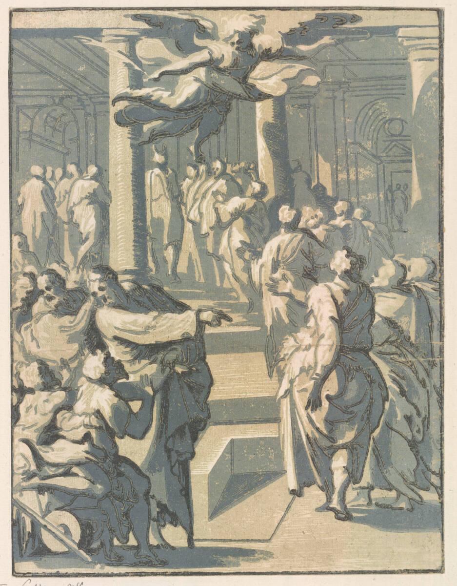 Giuseppe Nicola Vicentino (Rossigliani), Christus heilt einen Gelähmten, Inv. Nr.: DG1156
