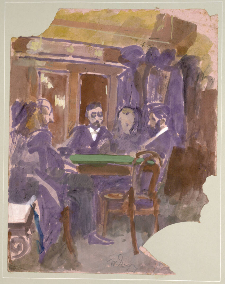 Kaffeehausszene, Maximilian Lenz