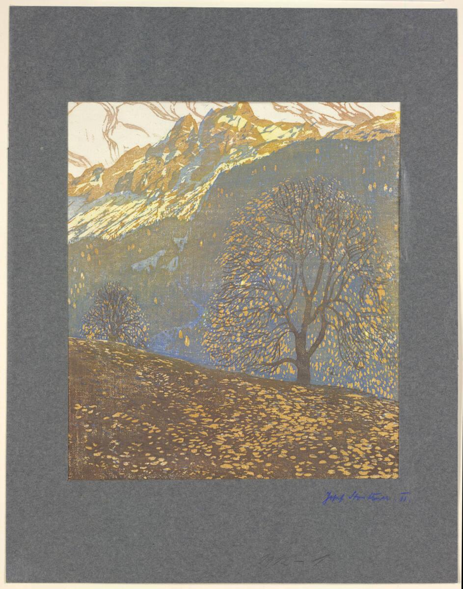 Josef Stoitzner, Gebirgslandschaft, Inv. Nr.: DG1912/1
