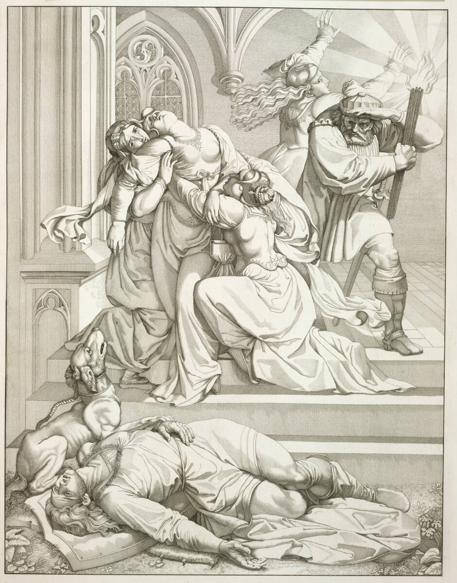 Siegfrieds Leichnam, 1817
