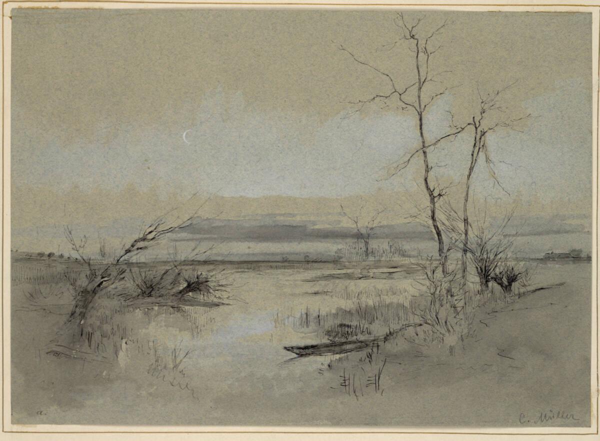 Karl Müller, Aulandschaft, Inv. Nr.: 19484