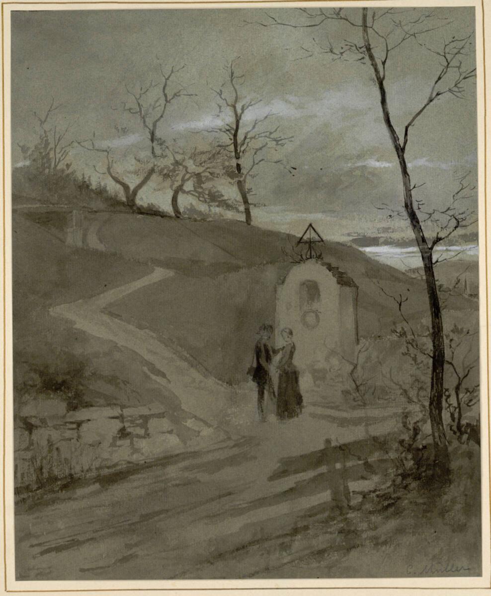 Karl Müller, Treffen am Bildstock, Inv. Nr.: 19485