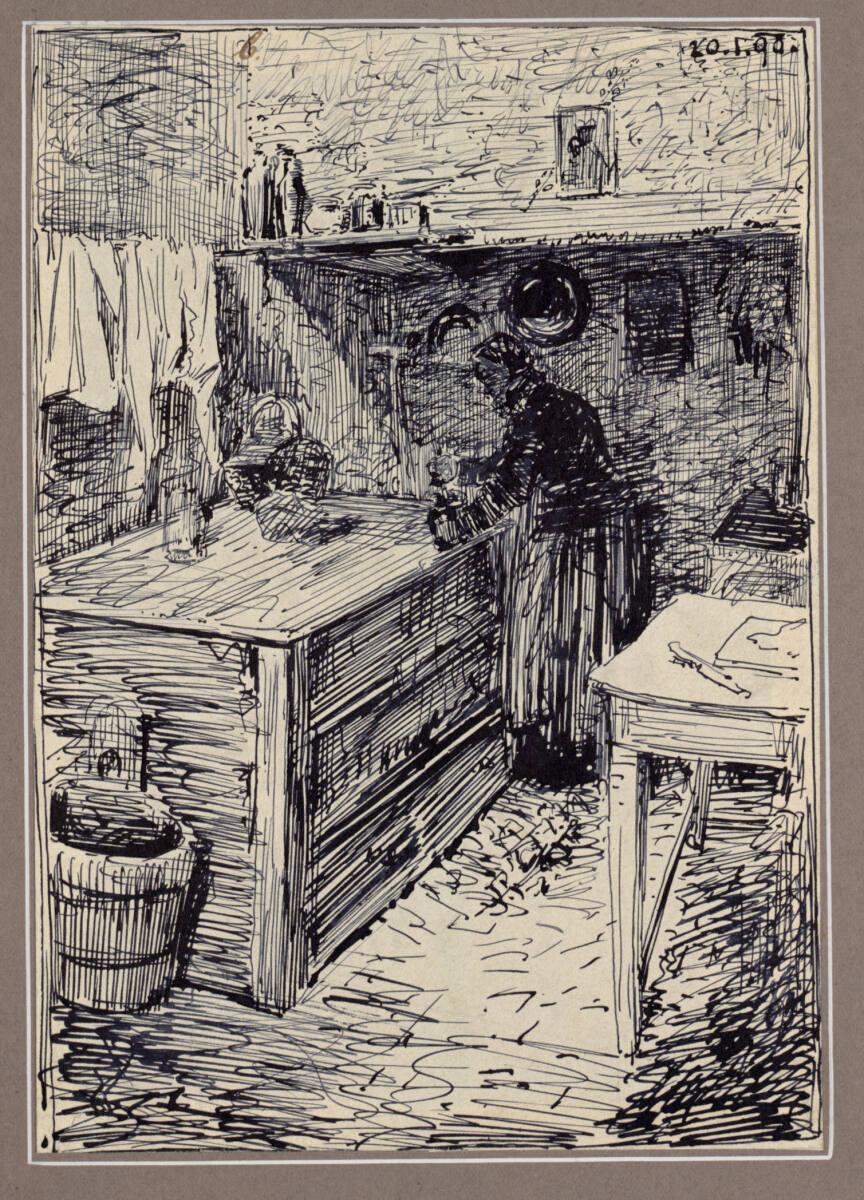 Alfred Roller, In der Küche, Inv. Nr.: 19548