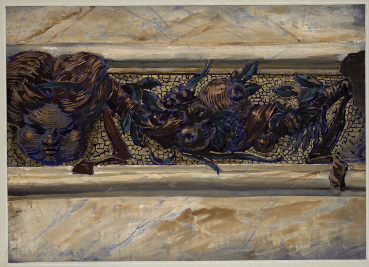 Alfred Roller, Entwurf für einen Feston, Inv. Nr.: 19556