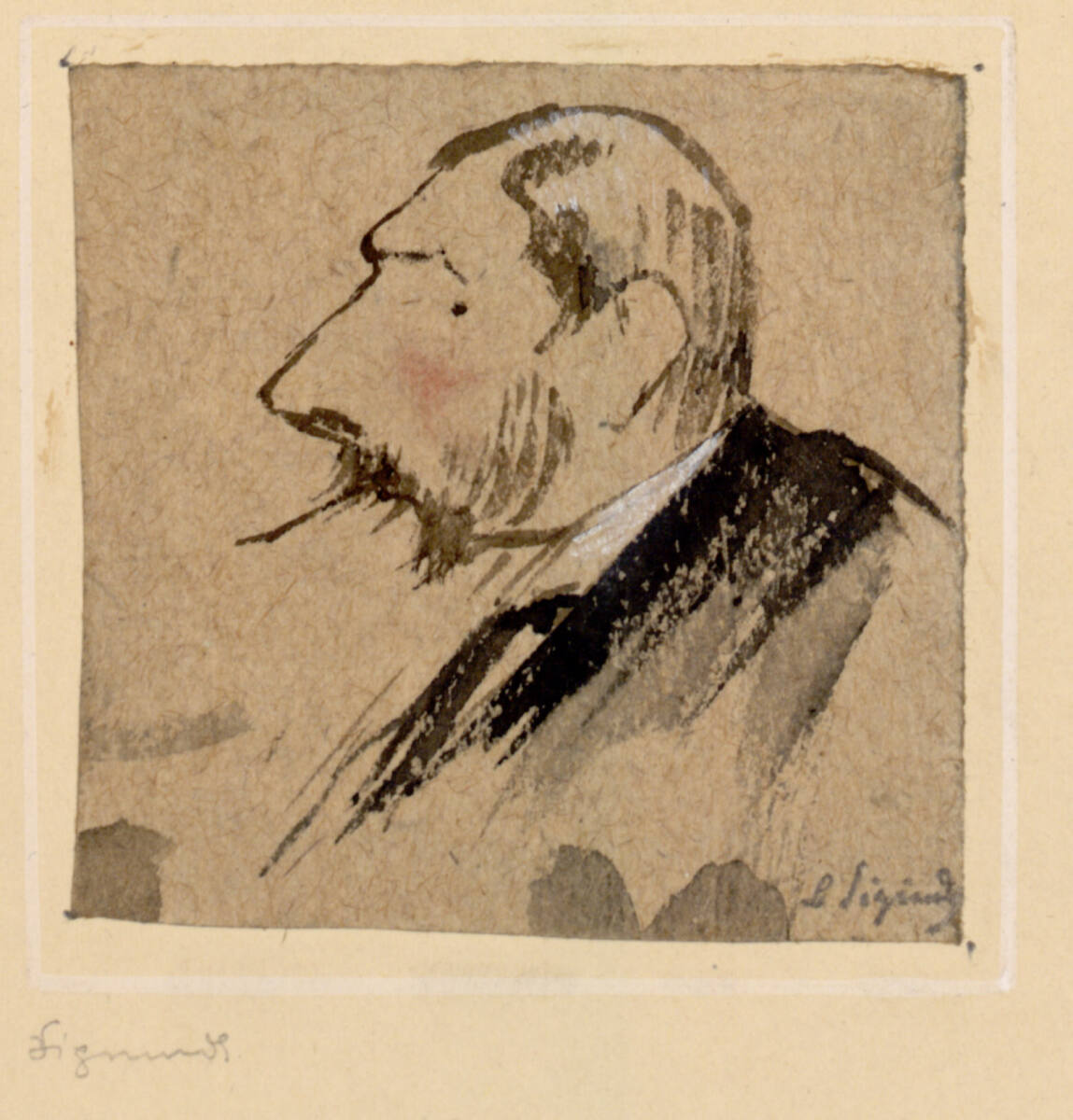 Stolba im Profil nach links, Ludwig Sigmundt