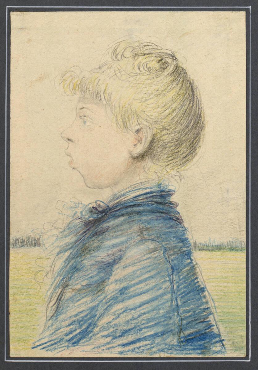 Leopold Stolba, Mädchenkopf im Profil, Inv. Nr.: 19635