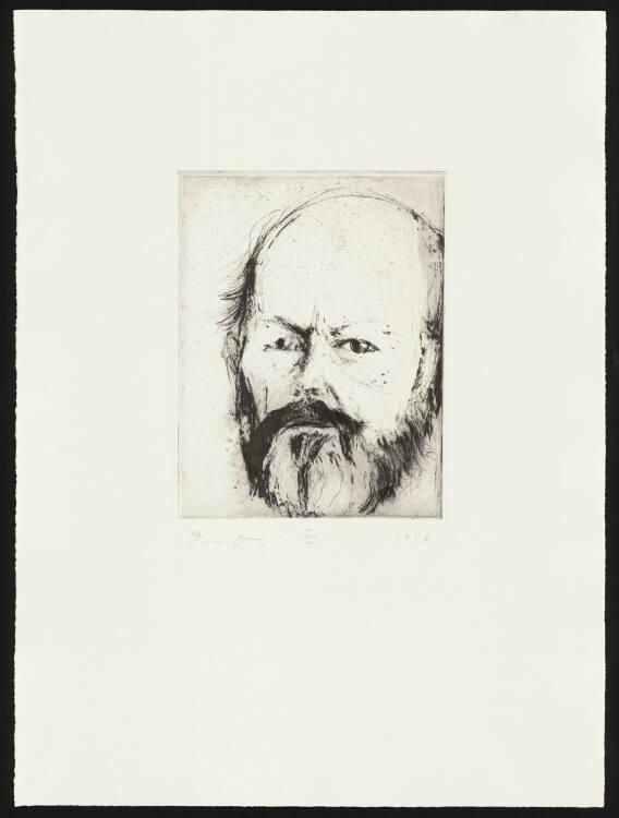 Jim Dine , Harvard Self-Portrait Without Glasses, Inv. Nr.: DG2015/185