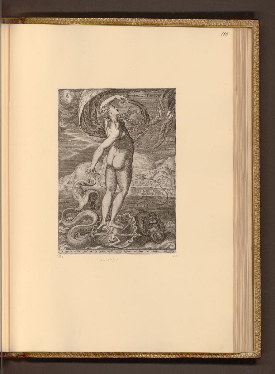Deutsche Druckgrafiken des 16. Jahrhunderts, Fortuna, mit dem Kleid als Segel
, Inv. Nr.: Deut…