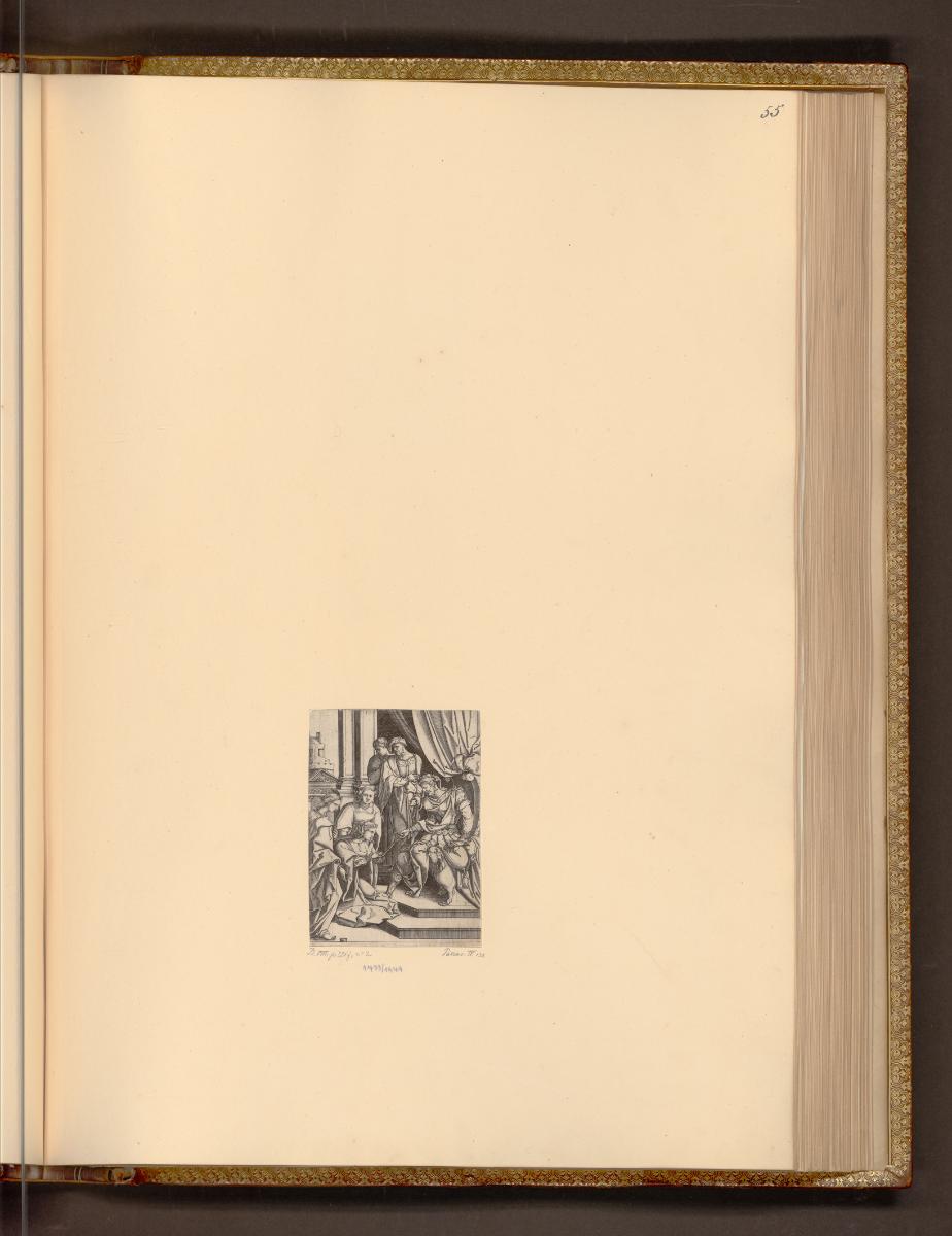 Deutsche Druckgrafiken des 16. Jahrhunderts, Esther vor Ahasver
, Inv. Nr.: Deutsch nach Sekti…