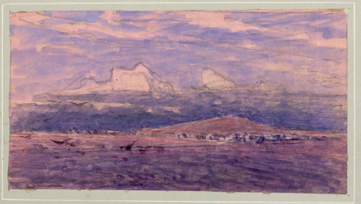 Joseph Straka, Blick auf eine Stadt am Meer, Inv. Nr.: 19679