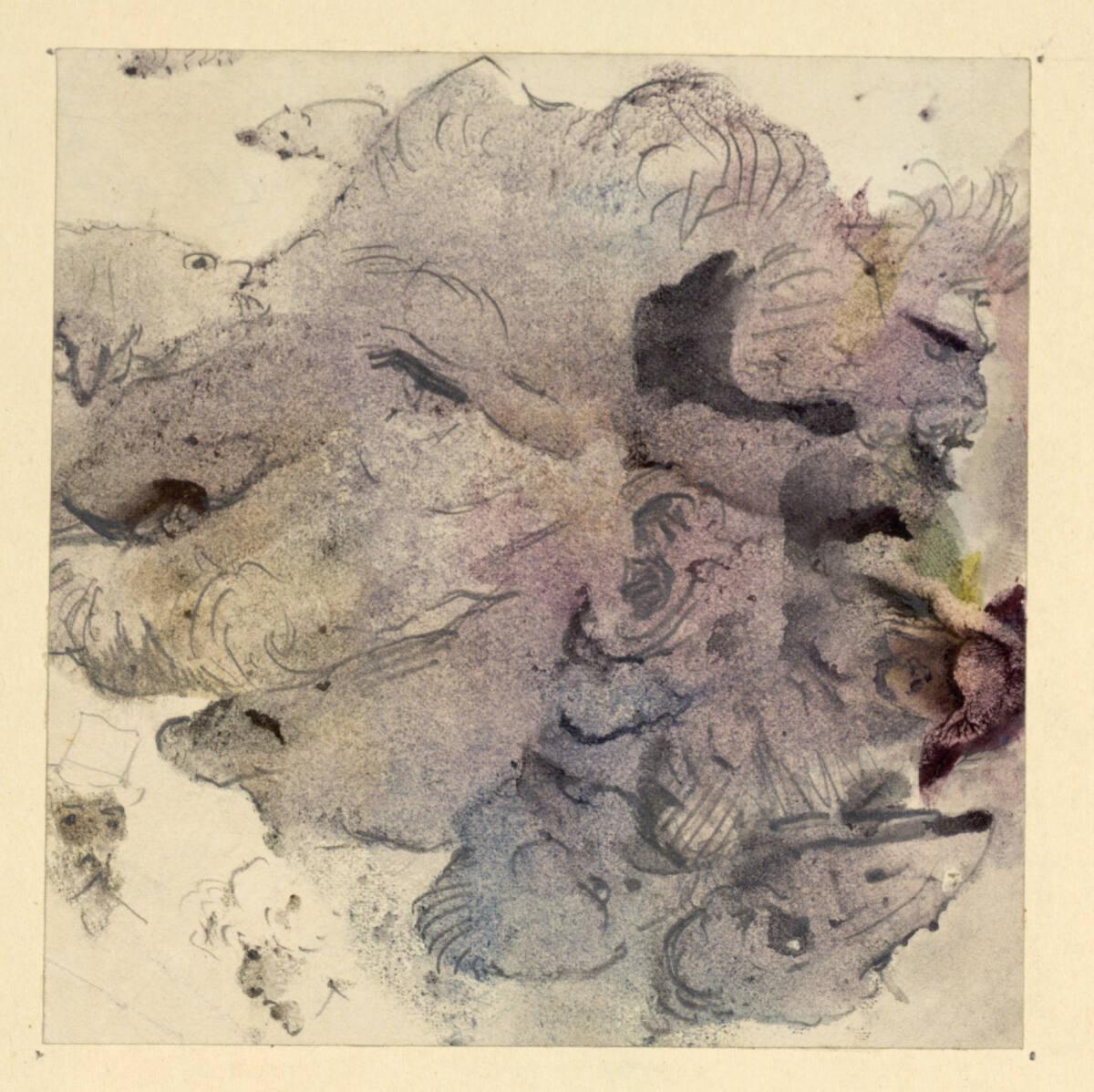 Farbenscherz: Gesichter und Tierköpfe, Inv. Nr.: 19689