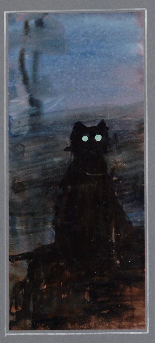 Anonym, Schwarze Katze, Inv. Nr.: 19692