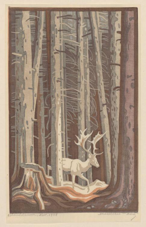 Norbertine von Bresslern-Roth, Weißer Hirsch, Inv. Nr.: DG1979/60/108