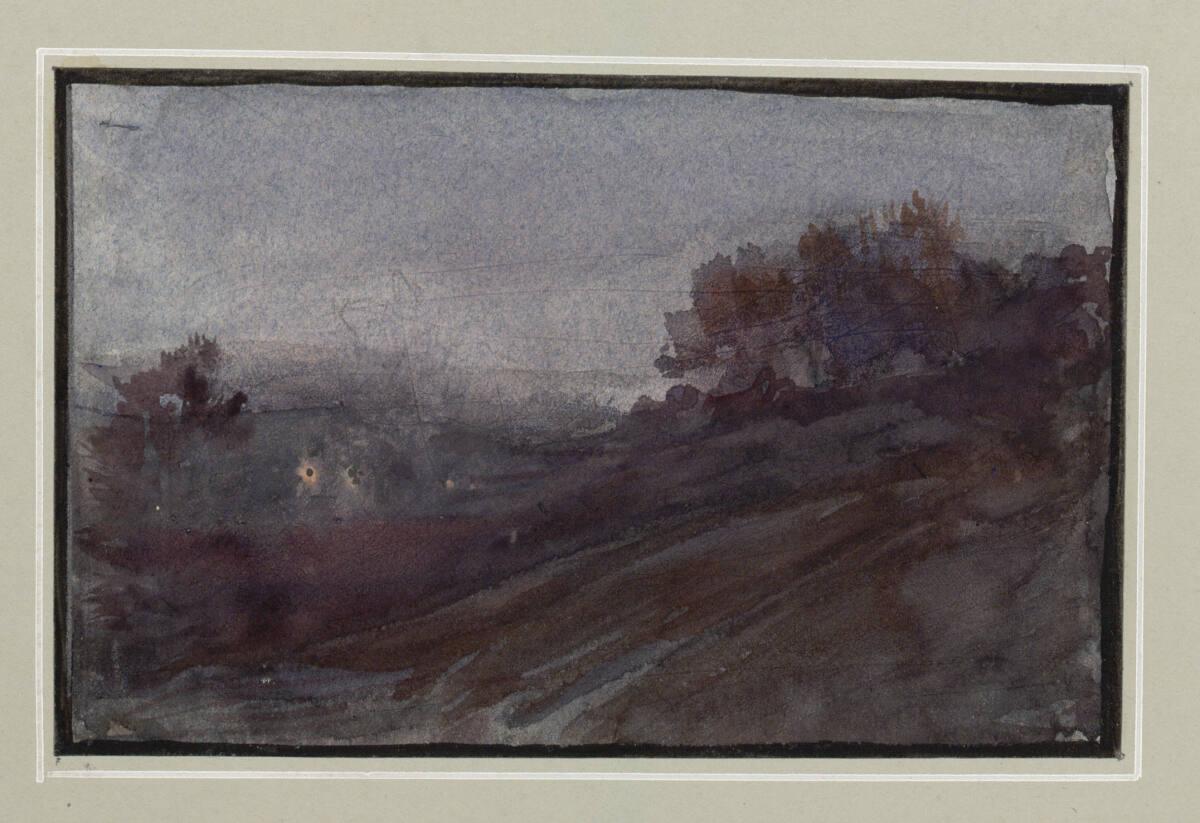 Welliges Terrain bei Dämmerung, Inv. Nr.: 19700