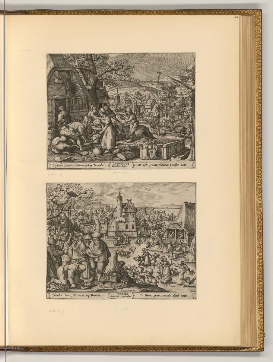 Pierre Mirycinis. Francois et Pierre Huys., Der Herbst; Der Winter, Inv. Nr.: Niederlande nach …