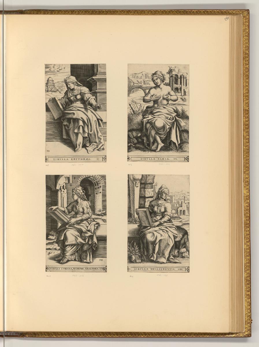 Pierre Mirycinis. Francois et Pierre Huys., Vier Sibyllen, Inv. Nr.: Niederlande nach Sektionen…