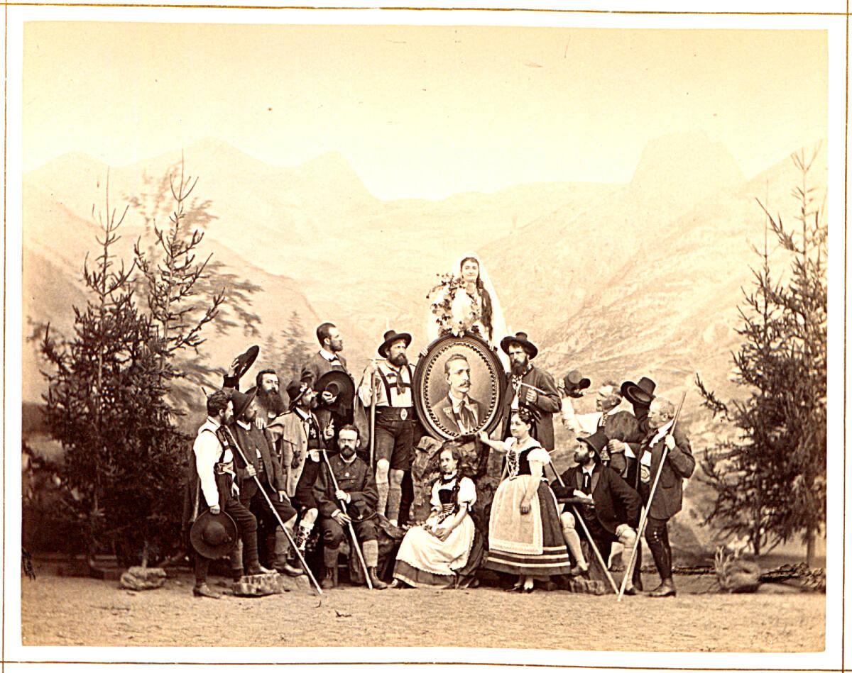 Heinrich (Jindrich) Eckert, Julius Müller'n, Szenen einer Aufführung beim Festabend des Deutsch…