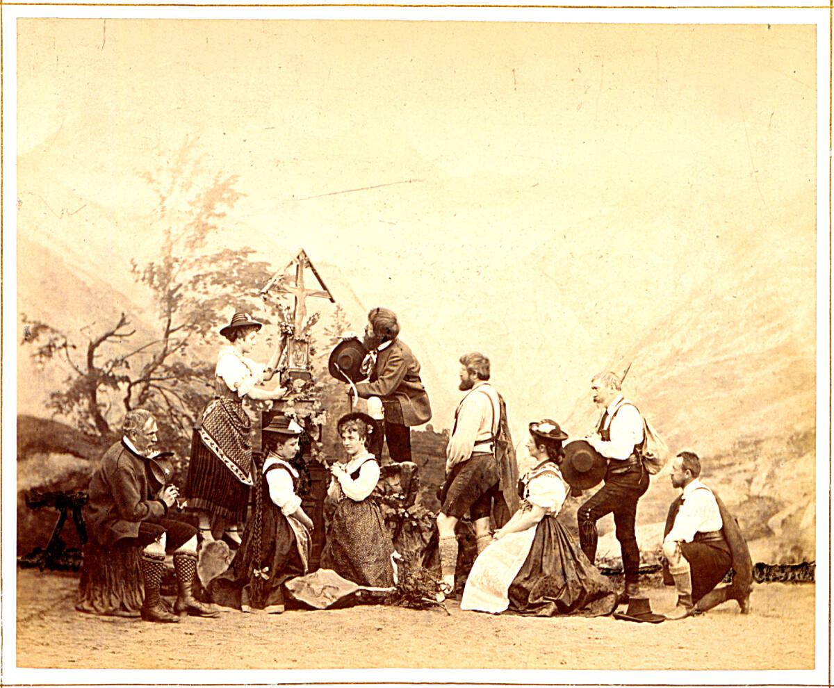 Heinrich (Jindrich) Eckert, Julius Müller'n, Szenen einer Aufführung beim Festabend des Deutsch…