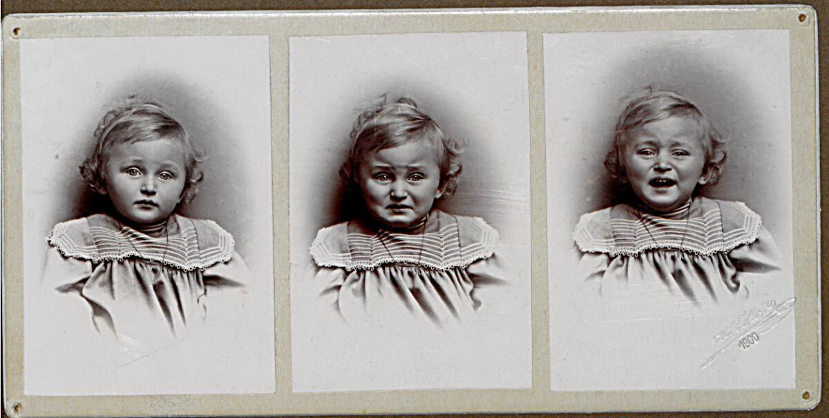 Heinrich (Jindrich) Eckert, Kinderstudie mit ruhigem Gesichtsausdruck, Momentaufnahme, eine von…