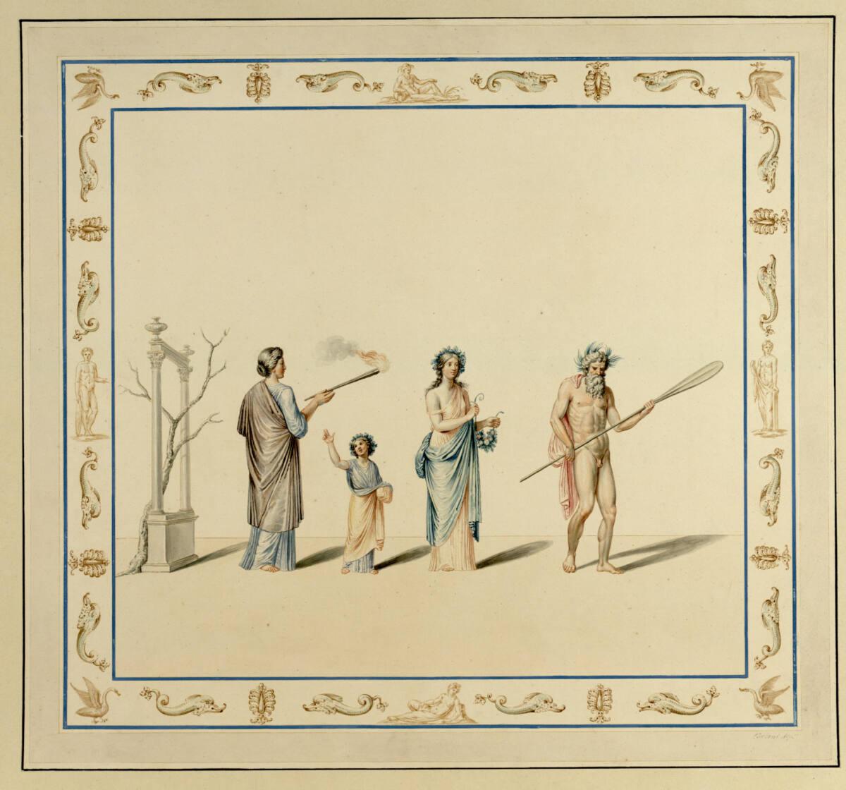 Vincenzo Brenna, Marco Carloni, Franciszek Smuglewicz, Abbildungstafeln zu dem Großfolioband „V…