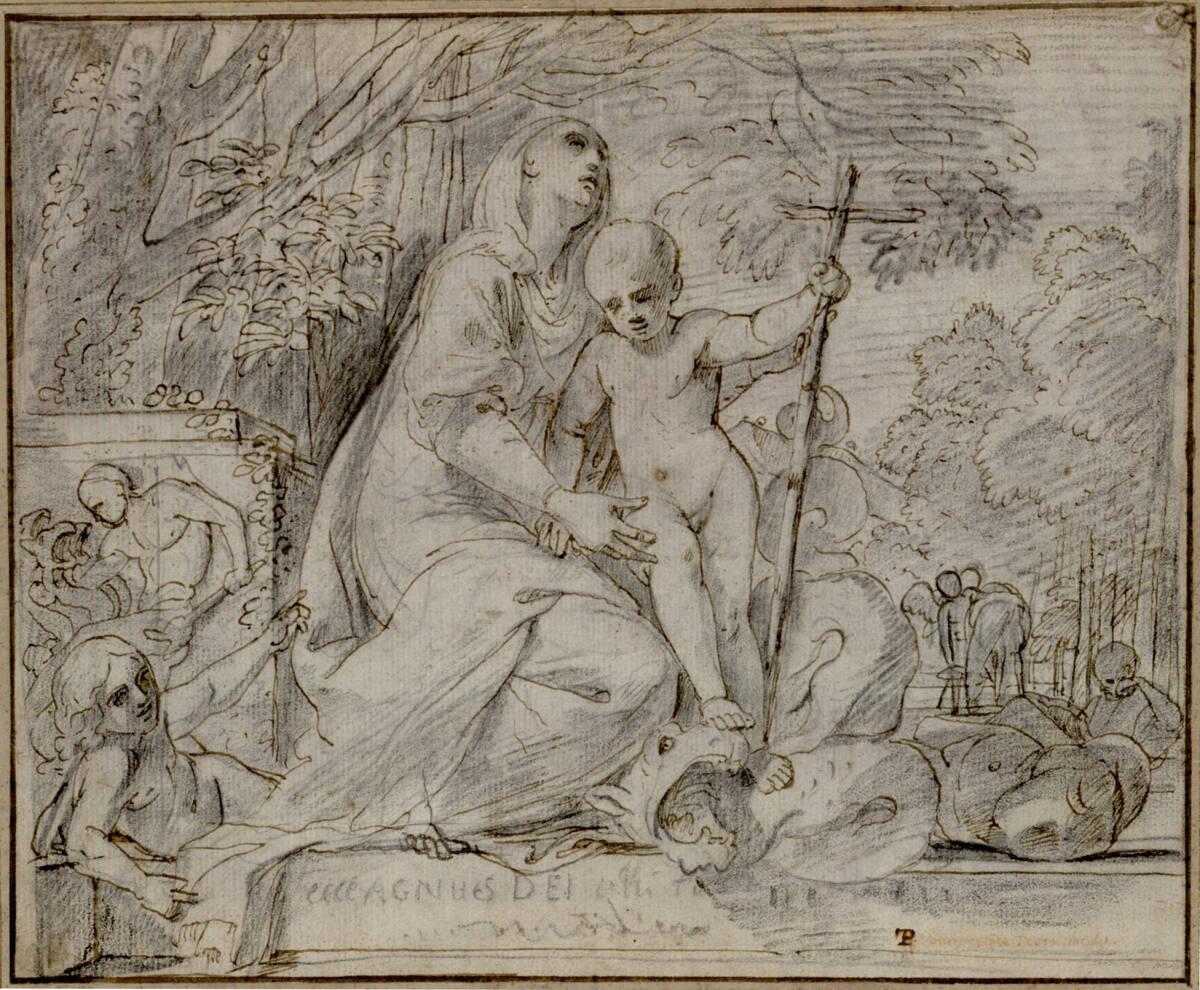Pietro Testa, Allegorie auf die Flucht nach Ägypten, Inv. Nr.: 969