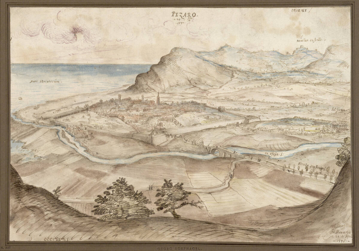 Pezaro, Joris Hoefnagel, 1578