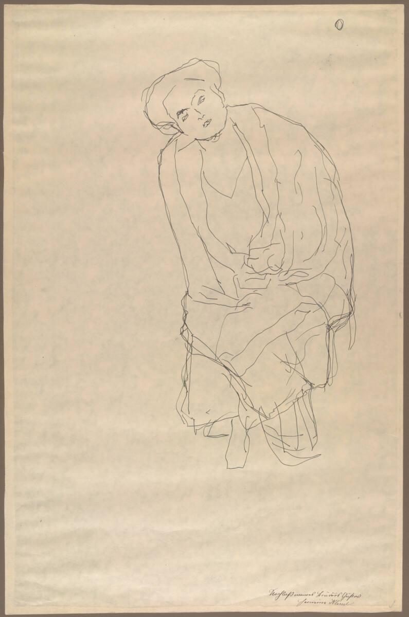 Studie für „Bildnis Eugenia Primavesi”, Gustav Klimt, 1912–1913