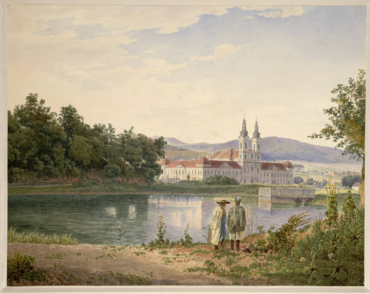Preamonstratenserstift Josz bei Kaschau (Guckkastenblatt), Jakob Alt, 1838