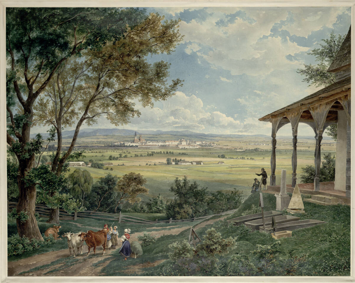 Festung Königgrätz (Guckkastenblatt), Eduard Gurk, 1839